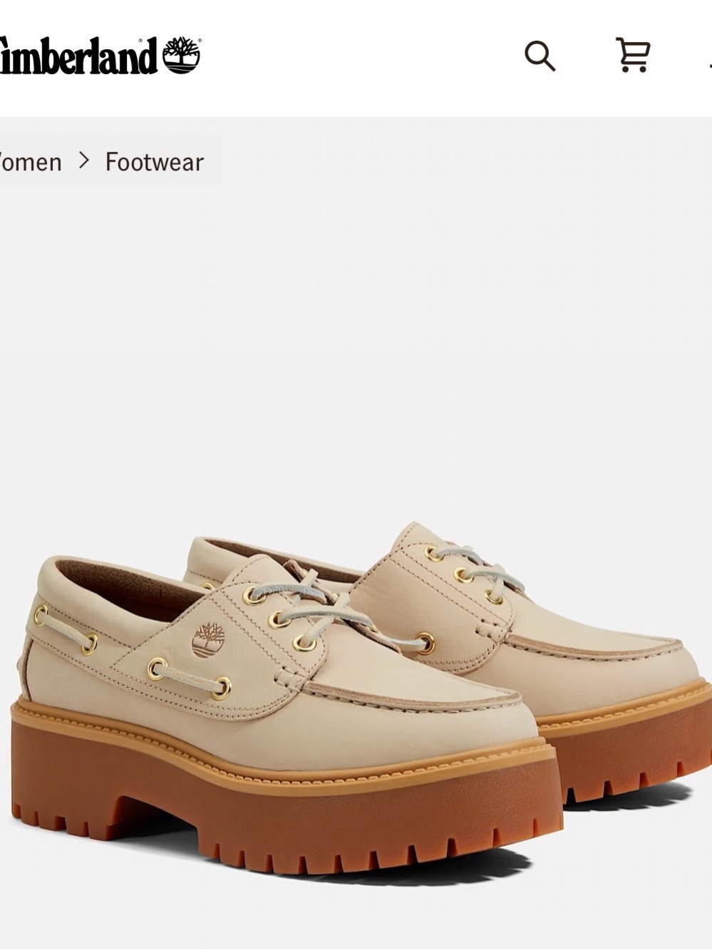 Timberland Women's Taupe Lace-Up Platform Boat Shoes *NEVER BEEN WORN* NEW!